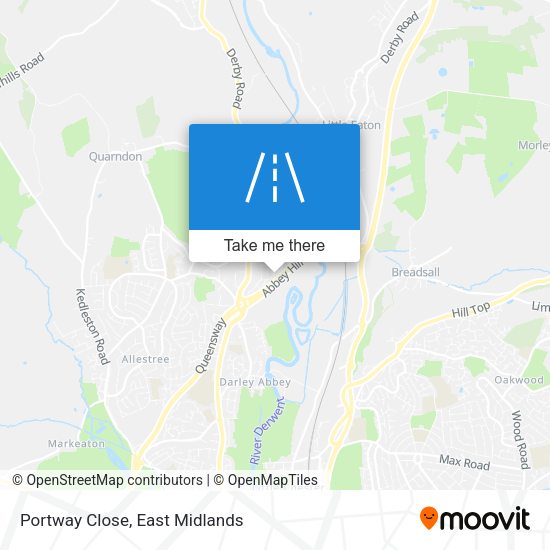 Portway Close map