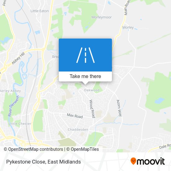 Pykestone Close map