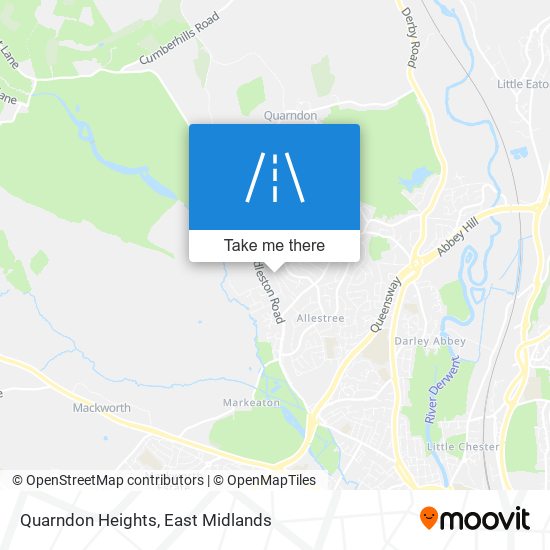 Quarndon Heights map