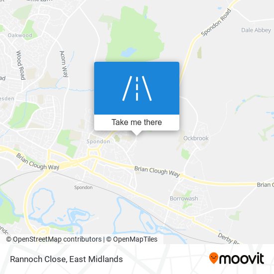 Rannoch Close map