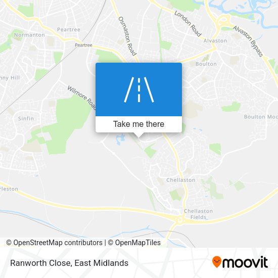 Ranworth Close map