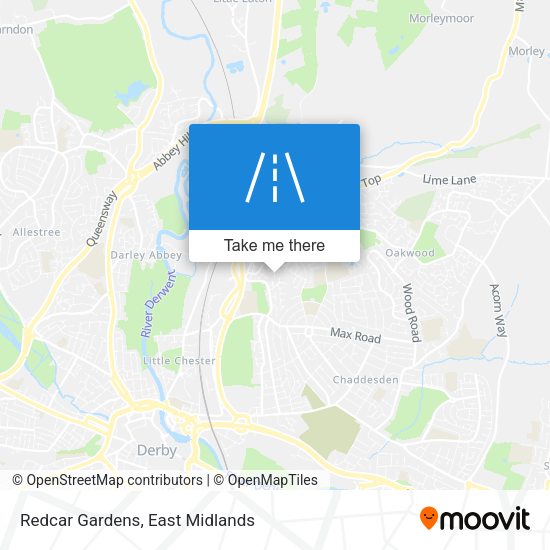 Redcar Gardens map