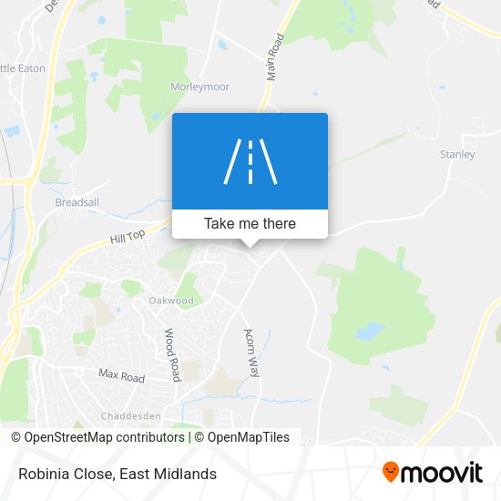 Robinia Close map