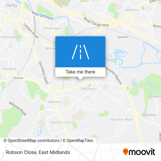 Robson Close map