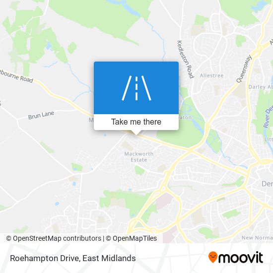 Roehampton Drive map