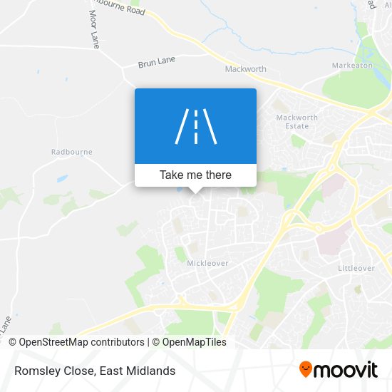 Romsley Close map