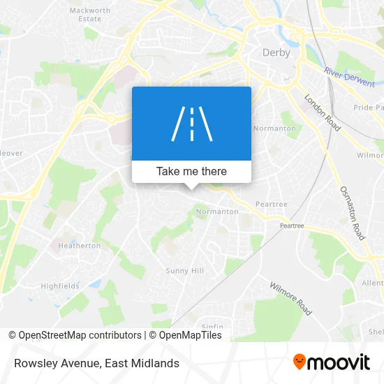 Rowsley Avenue map