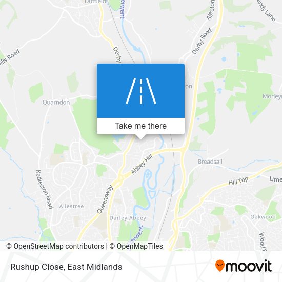 Rushup Close map