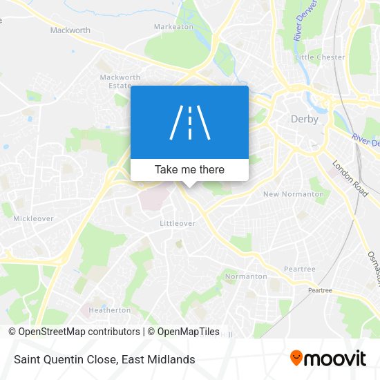 Saint Quentin Close map