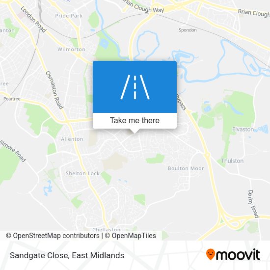 Sandgate Close map