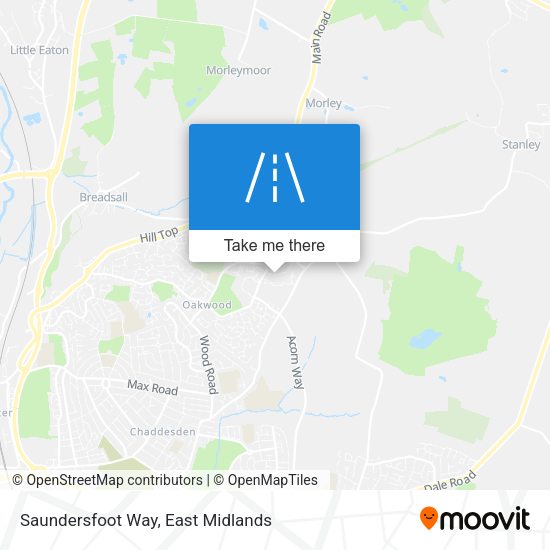 Saundersfoot Way map