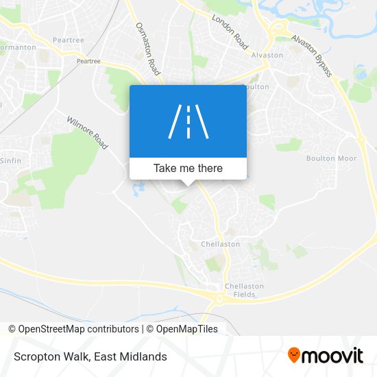 Scropton Walk map