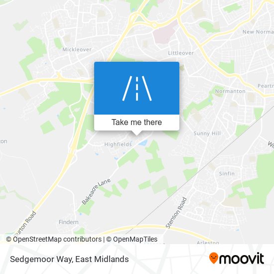 Sedgemoor Way map