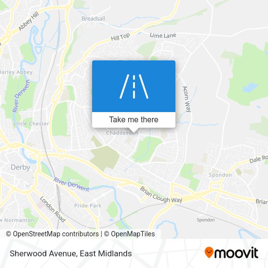 Sherwood Avenue map