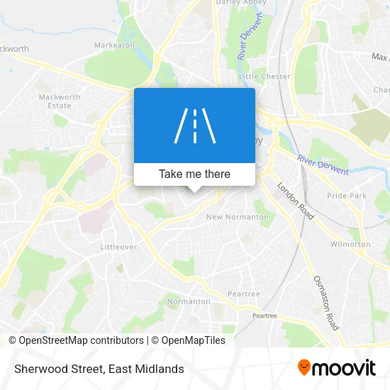 Sherwood Street map