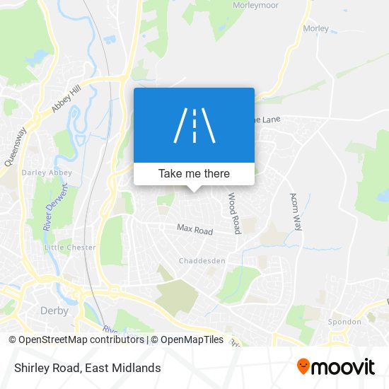 Shirley Road map