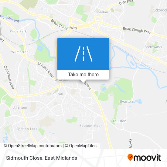 Sidmouth Close map