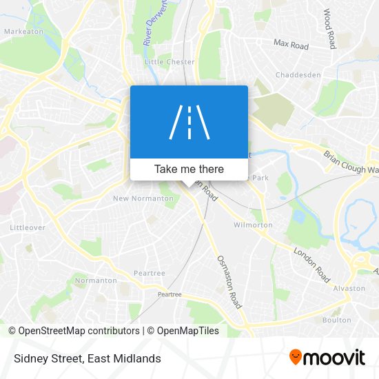 Sidney Street map