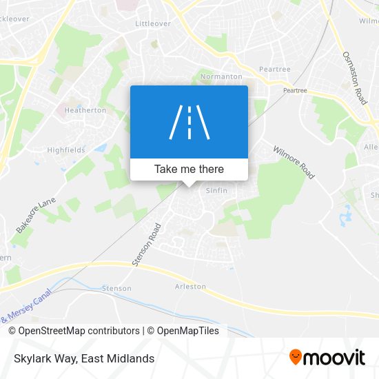 Skylark Way map