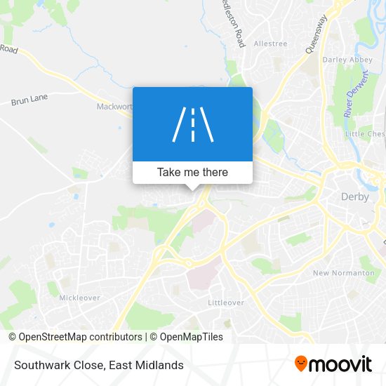 Southwark Close map