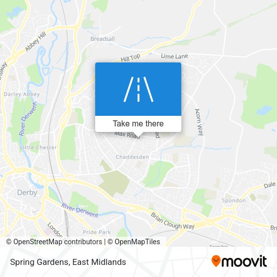 Spring Gardens map
