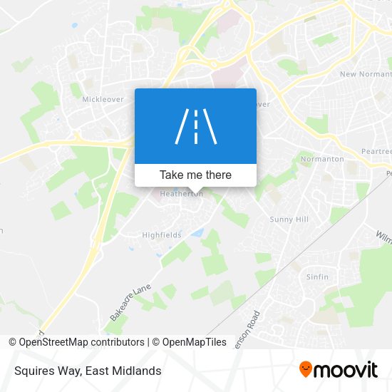 Squires Way map