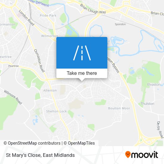 St Mary's Close map
