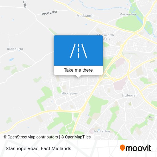 Stanhope Road map