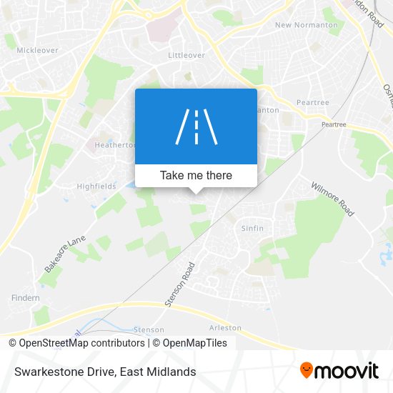 Swarkestone Drive map