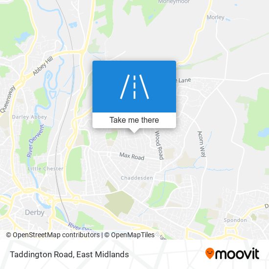 Taddington Road map