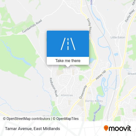 Tamar Avenue map
