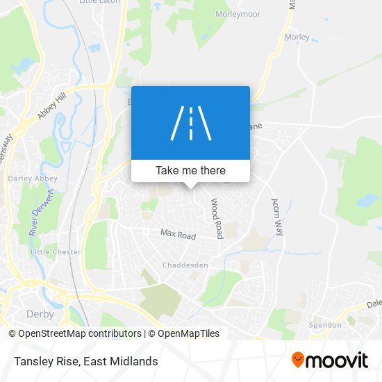 Tansley Rise map