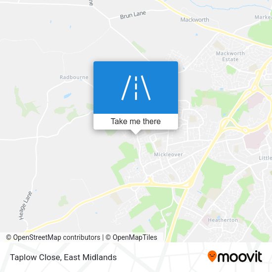 Taplow Close map