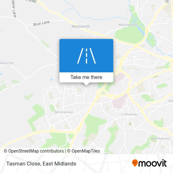 Tasman Close map