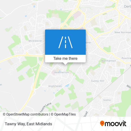 Tawny Way map