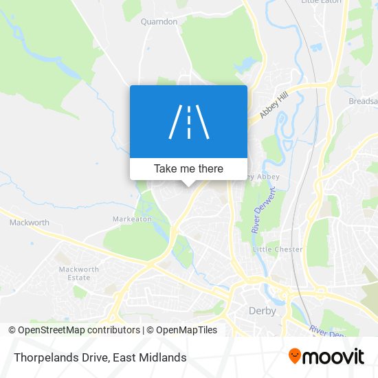 Thorpelands Drive map