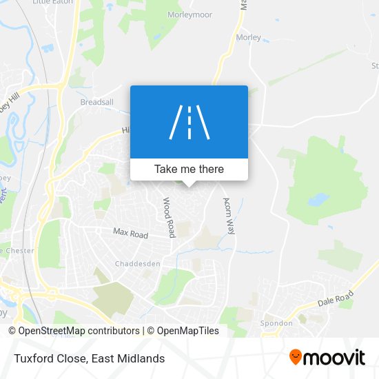 Tuxford Close map