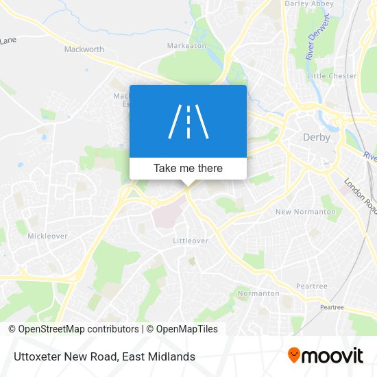 Uttoxeter New Road map