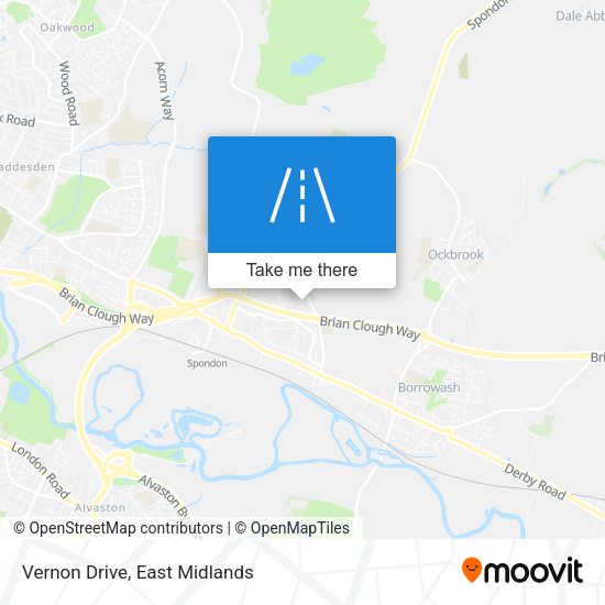Vernon Drive map