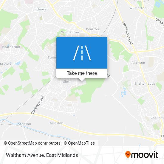 Waltham Avenue map