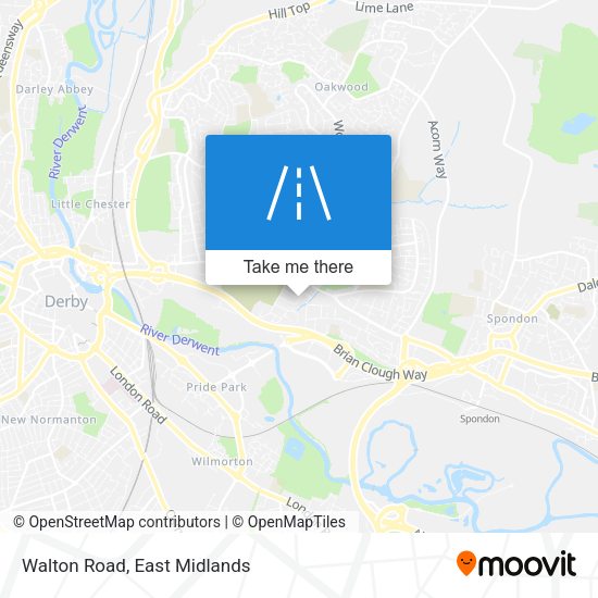 Walton Road map