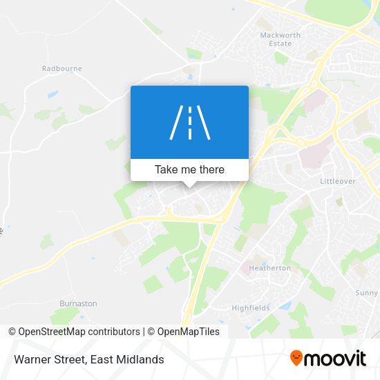 Warner Street map