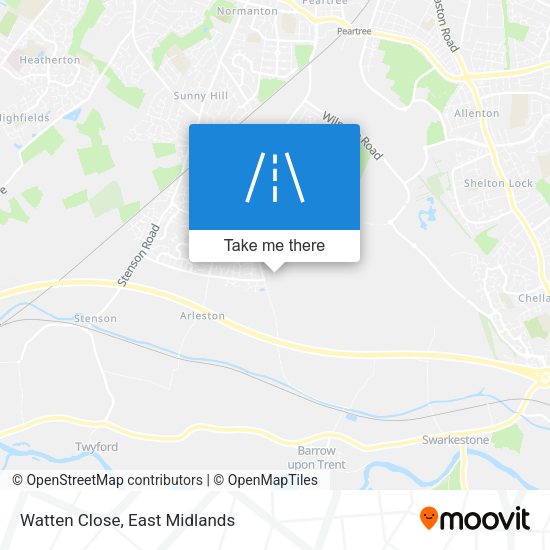 Watten Close map