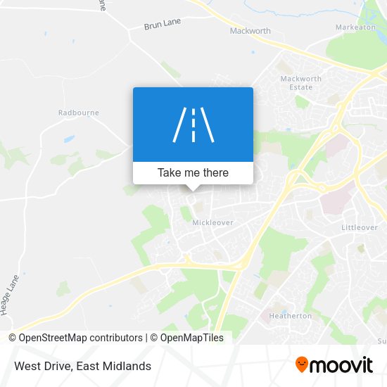 West Drive map
