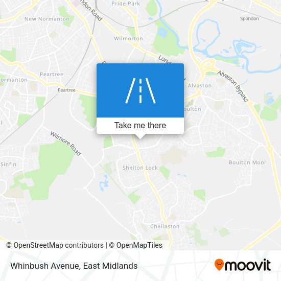 Whinbush Avenue map