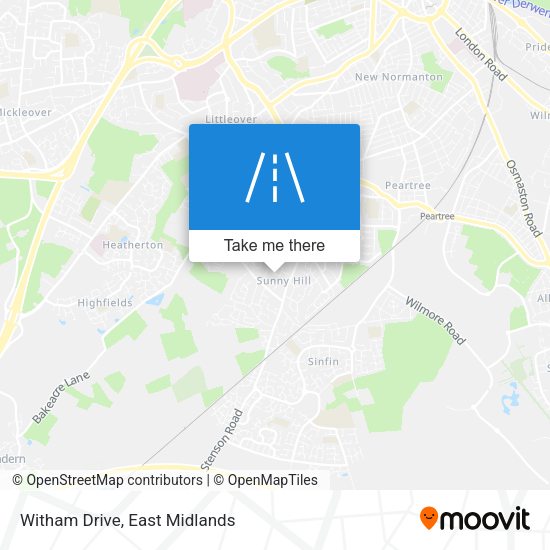Witham Drive map
