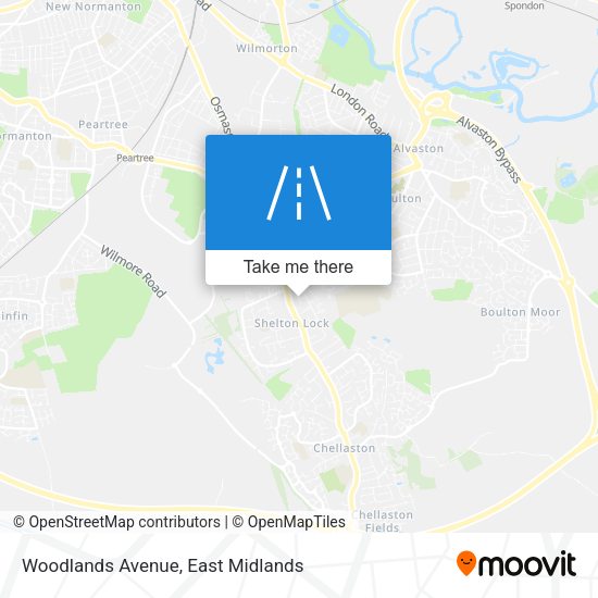 Woodlands Avenue map