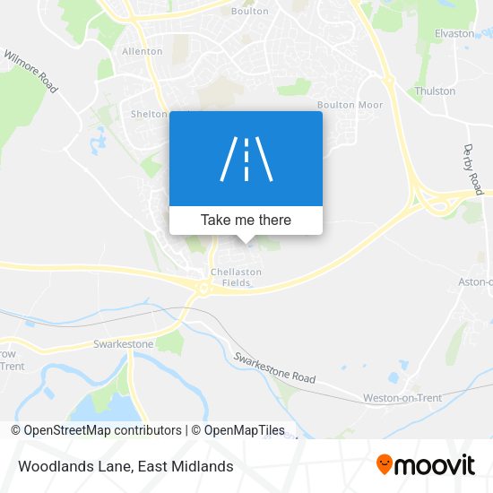 Woodlands Lane map