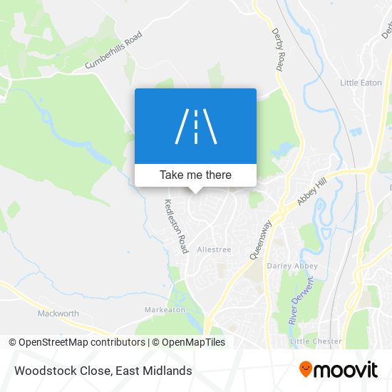 Woodstock Close map