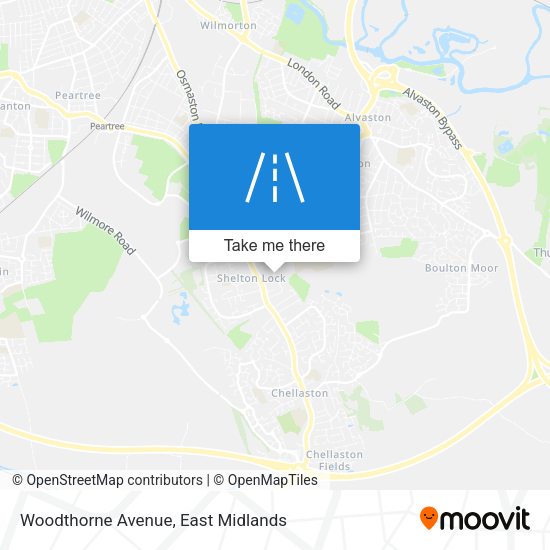 Woodthorne Avenue map